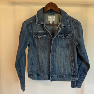 Children's Place Girls Denim Jacket Size XL/14 100% Cotton Easter Spring Western